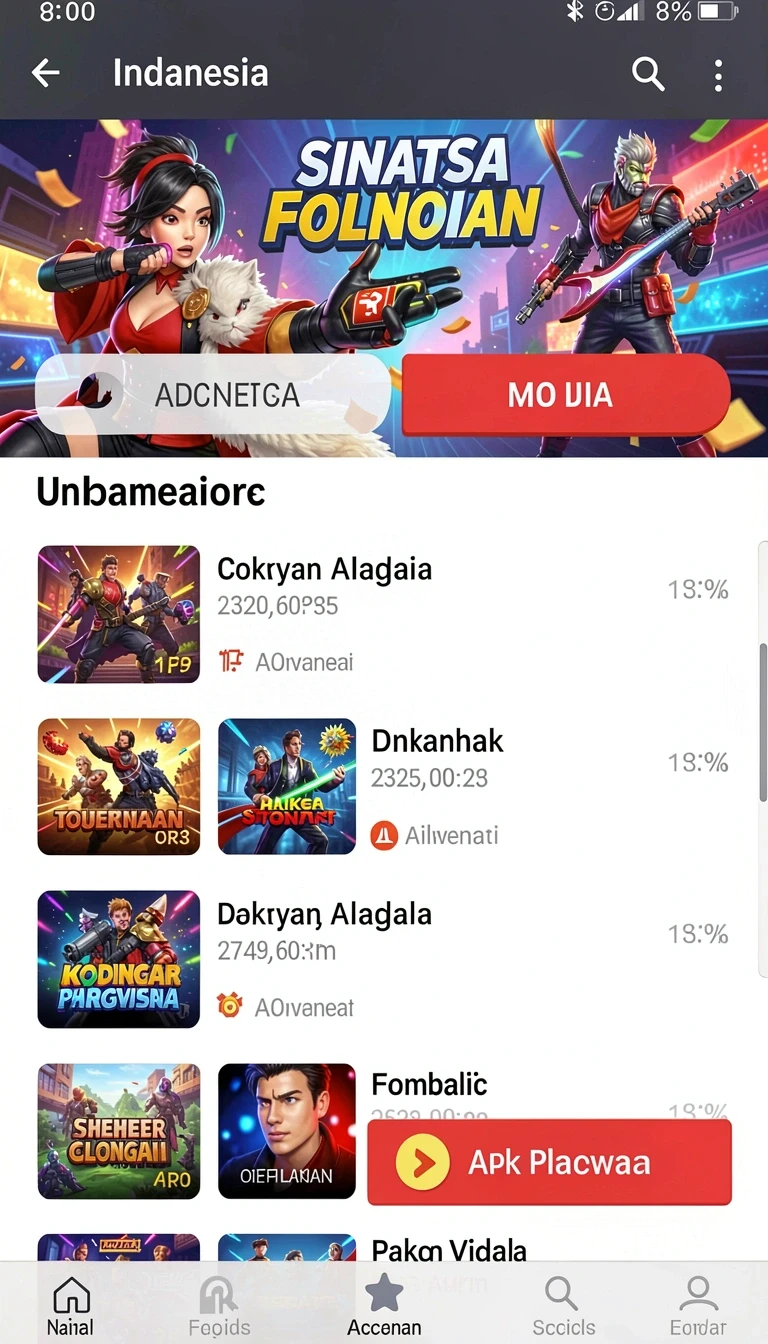 Tampilan utama aplikasi Download sidaktoto APK untuk Android yang intuitif dan efisien.