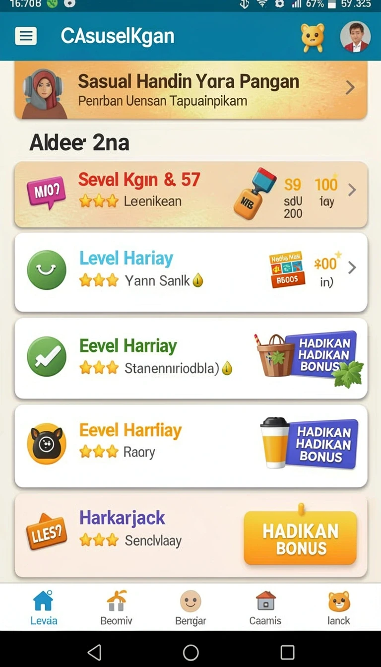 Tampilan utama aplikasi Review Aplikasi 777ag yang intuitif dan efisien.